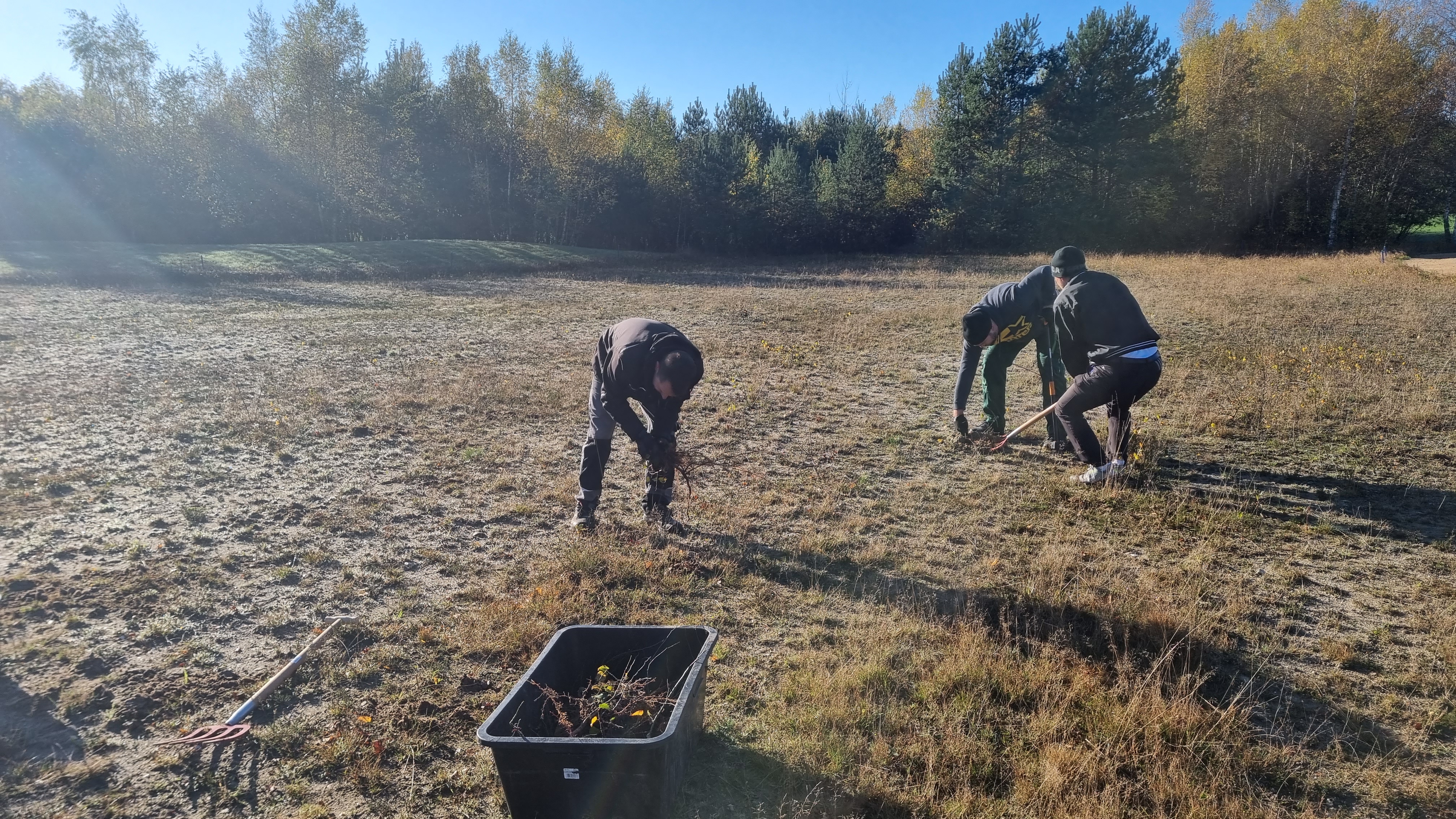 Das Achimer-Team bei der Entbuschung 