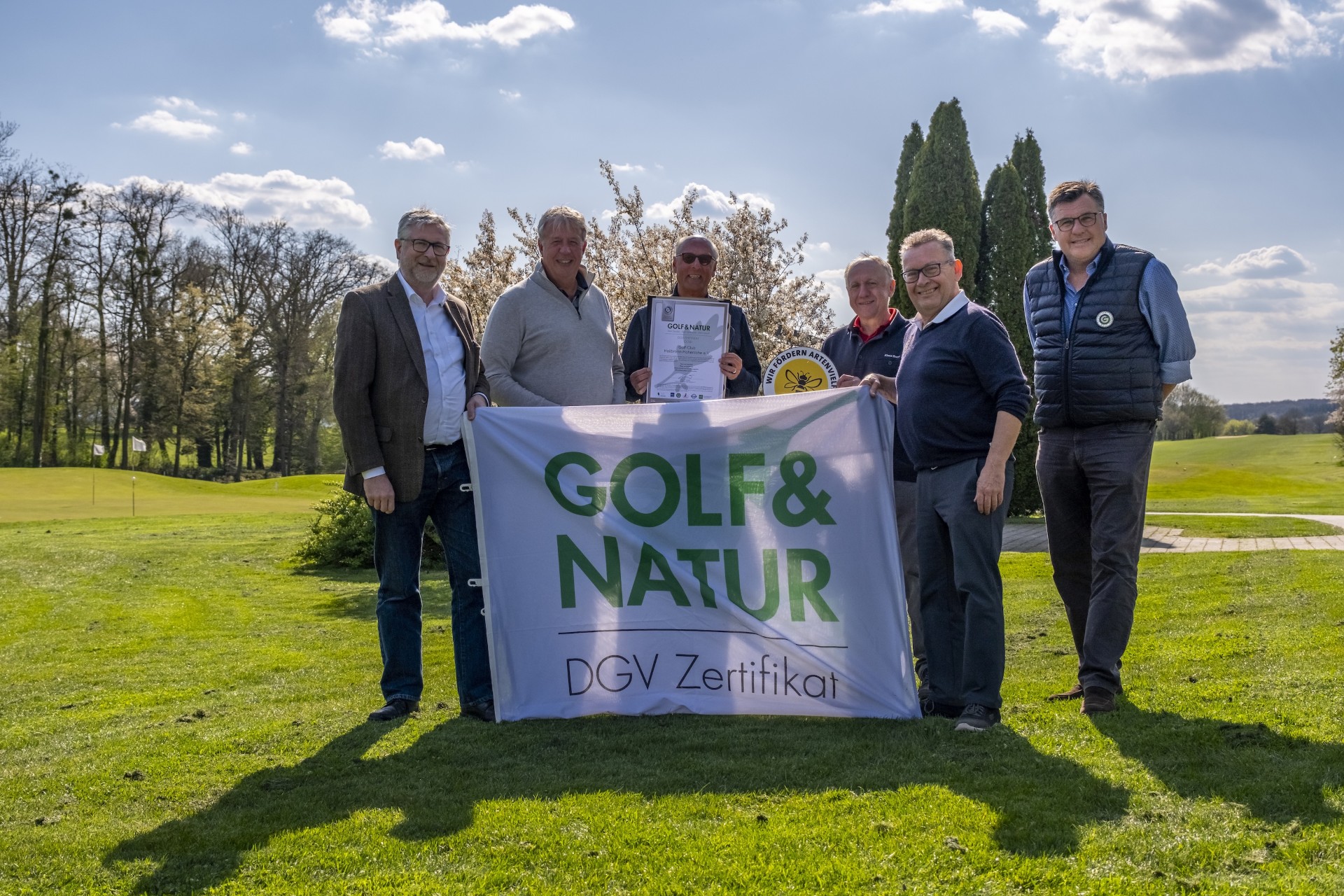 In sechs Jahren zu Gold: Der Golf-Club Heilbronn-Hohenlohe freut sich über die höchste Auszeichnung im Programm Golf & Natur. 
