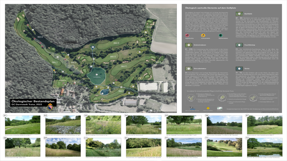 Der ökologische Bestandsplan des GC Darmstadt Traisa