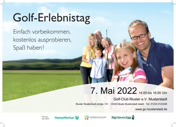 Anzeige 1 zur Ansprache der Zielgruppen Nicht-Golfer A4 quer