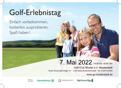 Anzeige 1 zur Ansprache der Zielgruppen Nicht-Golfer A5 quer