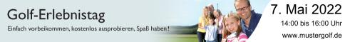 Superbanner 1.4 inkl. URL zur Ansprache der Zielgruppen Nicht-Golfer