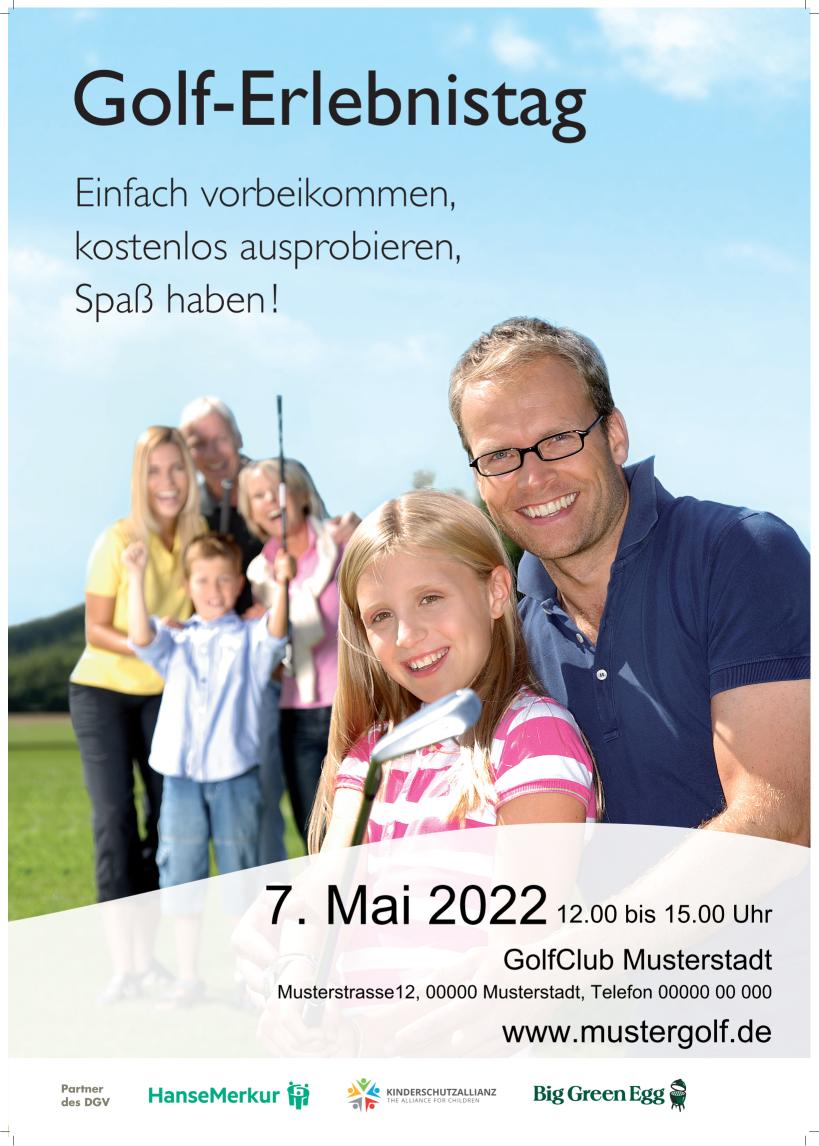 A2 Plakat zur Ansprache der Zielgruppe Nicht-Golfer 1