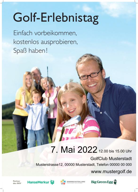 A3 Plakat zur Ansprache der Zielgruppen Nicht-Golfer 1