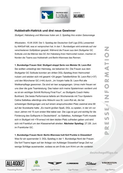 Hubbelrath-Hattrick und drei neue Gewinner