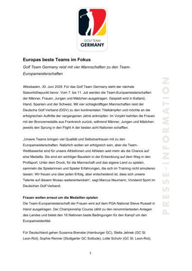 SP / PM Die besten Teams Europas im Fokus