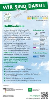 GolfBiodivers Flyer Artenbestimmung