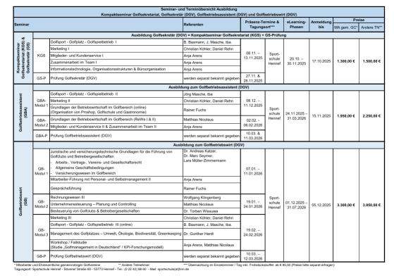  Seminare-Preise-Termine