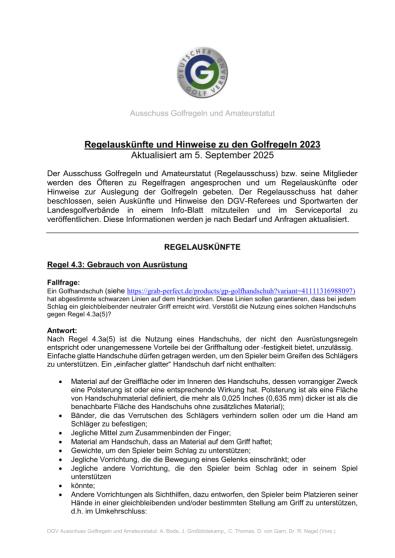 Infoblatt Regelauskünfte