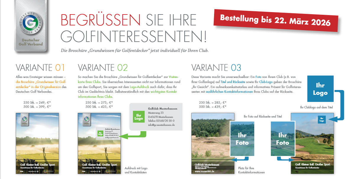 Direkt die Einsteigerbroschüre im DGV-Printshop bestellen 