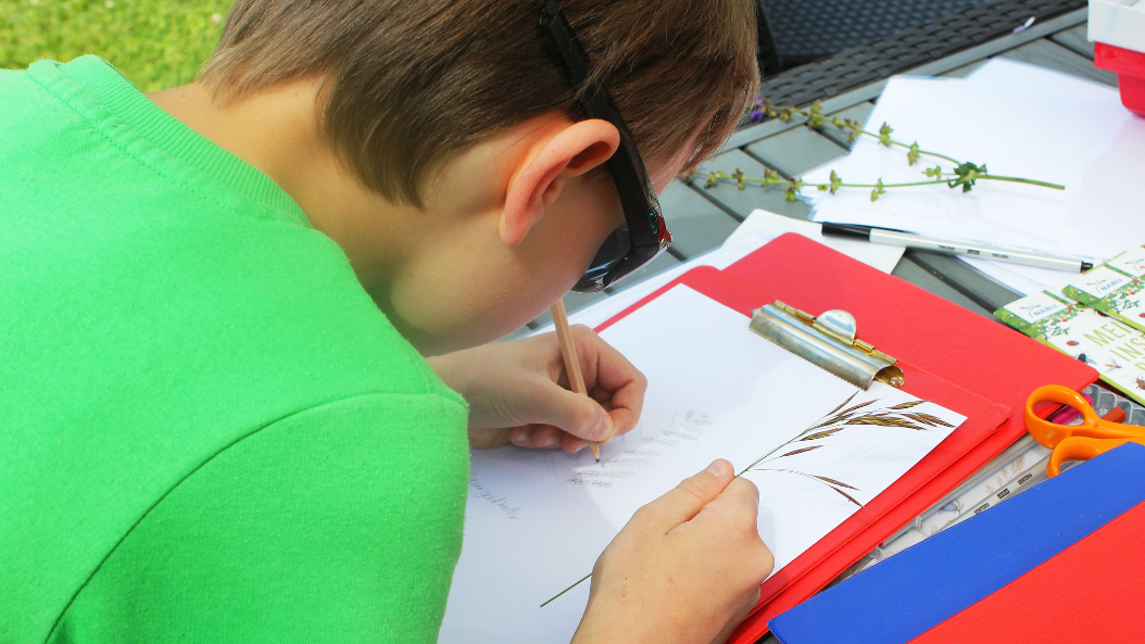 Im Rahmen des „Grünen Klassenzimmers“ erkundeten die Schülerinnen und Schüler die Natur auf dem Golfplatz und setzten sich spielerisch mit Pflanzen und Biodiversität auseinander.