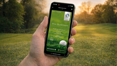 Der digitale DGV-Ausweis wird künftig Bestandteil der neuen Golf.de-App.