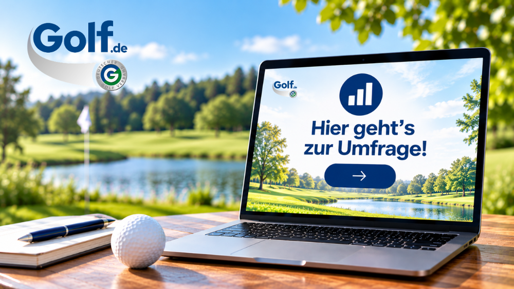 Jetzt an der Umfragen teilnehmen und bei der Weiterentwicklung der Golf.de mithelfen.